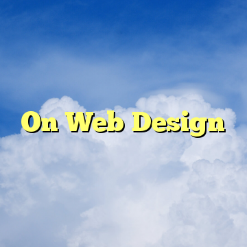 On Web Design